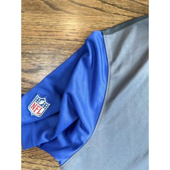 NFL New York Giants Nike Men's Performance Polo Shirt, Gray/Blue XL C0944 - Picture 5 of 10